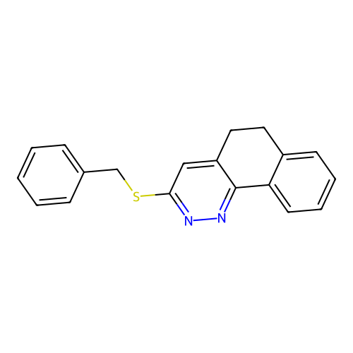 3-(Benzylsulfanyl)-5,6-dihydrobenzo[h]cinnoline structure