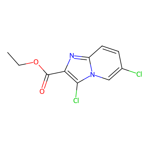 Ethyl 3,6-dichloroimidazo[1,2-a]pyridine-2-carboxylate structure
