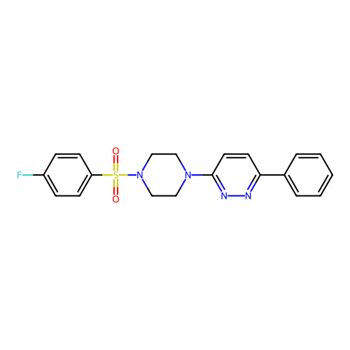 3-{4-[(4-Fluorophenyl)sulfonyl]piperazino}-6-phenylpyridazine structure