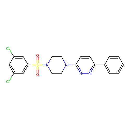 3-{4-[(3,5-Dichlorophenyl)sulfonyl]piperazino}-6-phenylpyridazine structure