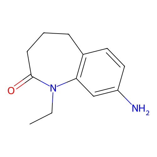 2H-1-Benzazepin-2-one, 8-amino-1-ethyl-1,3,4,5-tetrahydro- structure