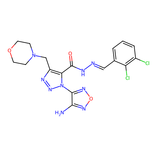 Chemical Compound (C17H17Cl2N9O3) structure