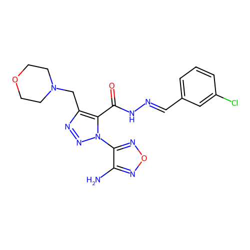 Chemical Compound (C17H18ClN9O3) structure