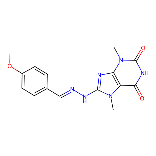C15H16N6O3 structure