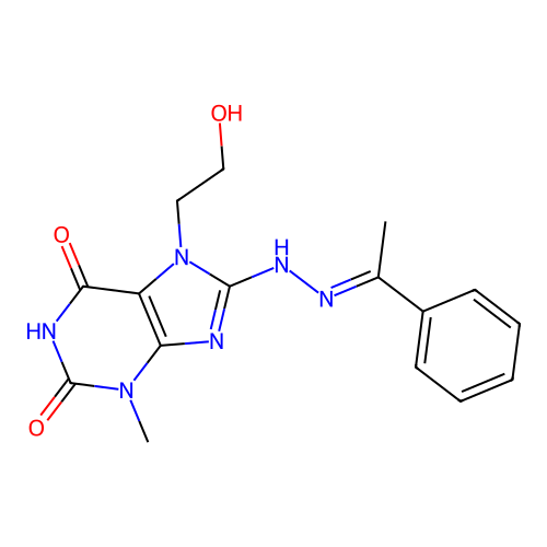 C16H18N6O3 structure