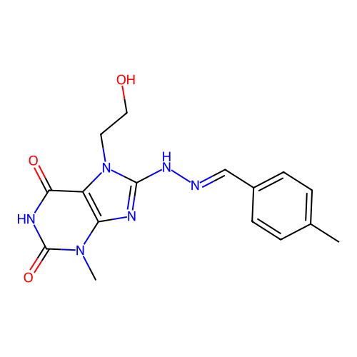 C16H18N6O3 structure