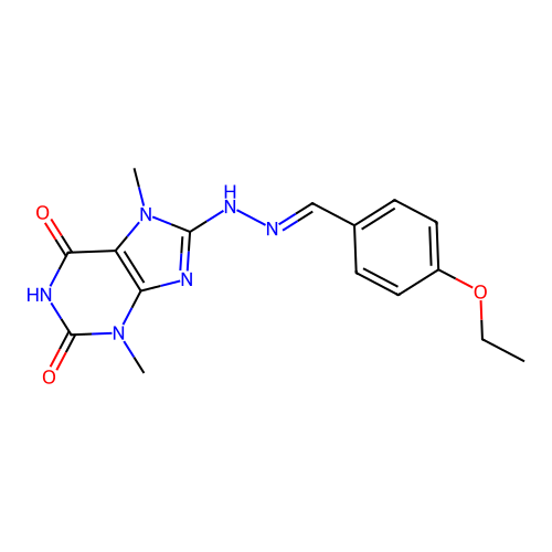 C16H18N6O3 structure