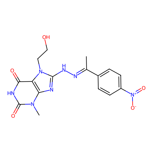 C16H17N7O5 structure