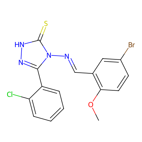 4-((5-BR-2-Methoxybenzylidene)amino)-5-(2-CL-phenyl)-4H-1,2,4-triazole-3-thiol structure