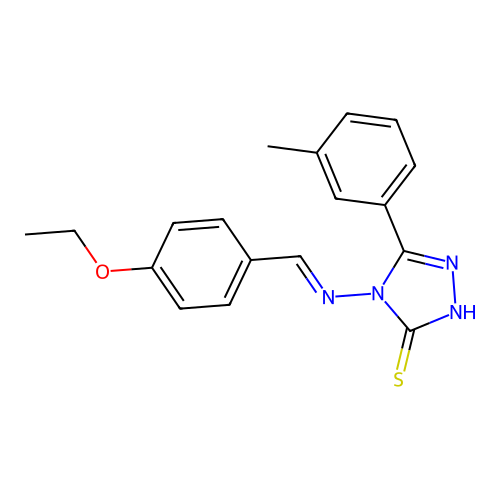 4-((4-Ethoxybenzylidene)amino)-5-(3-methylphenyl)-4H-1,2,4-triazole-3-thiol structure