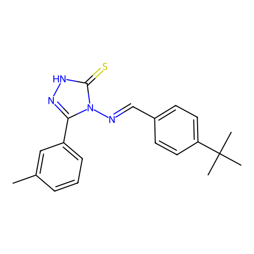 4-((4-Tert-butylbenzylidene)amino)-5-(3-methylphenyl)-4H-1,2,4-triazole-3-thiol structure