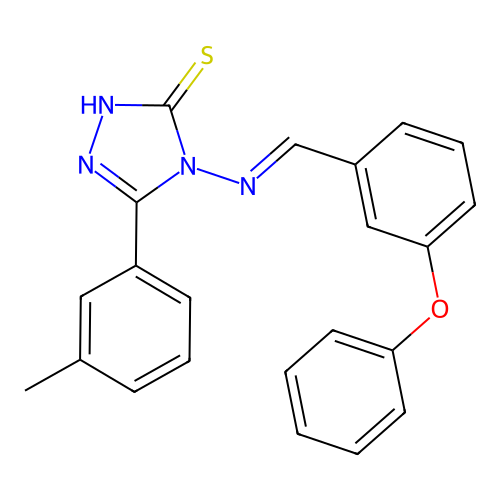 5-(3-Methylphenyl)-4-((3-phenoxybenzylidene)amino)-4H-1,2,4-triazole-3-thiol structure