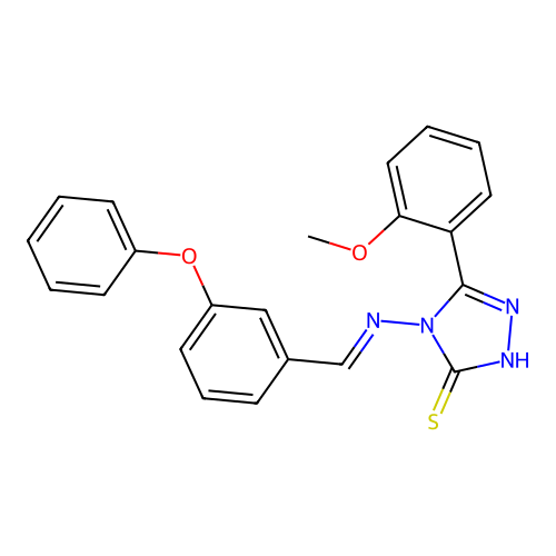 5-(2-Methoxyphenyl)-4-((3-phenoxybenzylidene)amino)-4H-1,2,4-triazole-3-thiol structure