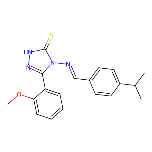 4-((4-Isopropylbenzylidene)amino)-5-(2-methoxyphenyl)-4H-1,2,4-triazole-3-thiol structure