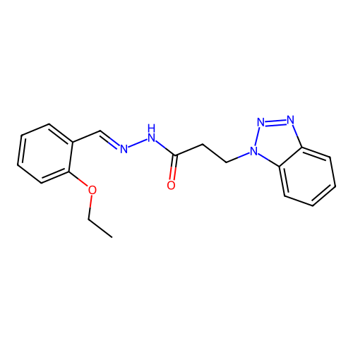 3-(1H-1,2,3-Benzotriazol-1-YL)-N'-(2-ethoxybenzylidene)propanohydrazide structure