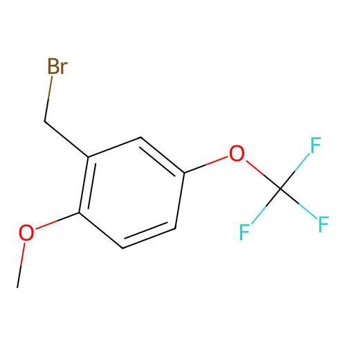2-Methoxy-5-(trifluoromethoxy)benzyl bromide structure