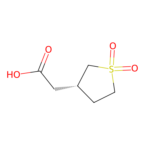 (S)-2-(1,1-Dioxidotetrahydrothiophen-3-yl)acetic acid structure