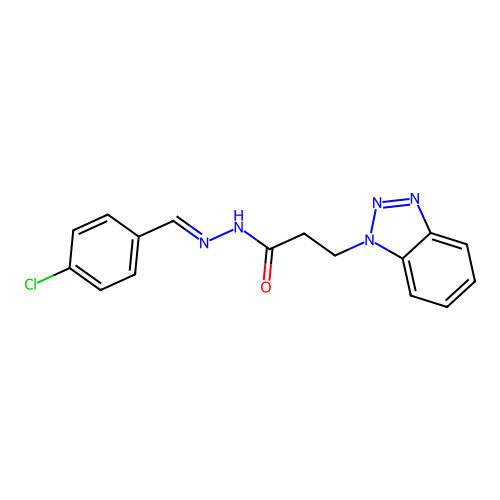 3-(1H-1,2,3-Benzotriazol-1-YL)-N'-(4-chlorobenzylidene)propanohydrazide structure