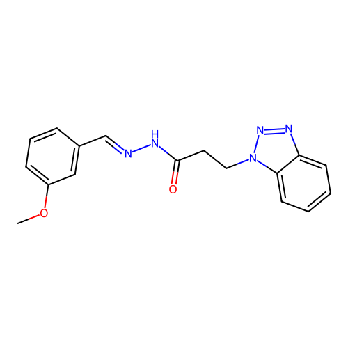 3-(1H-1,2,3-Benzotriazol-1-YL)-N'-(3-methoxybenzylidene)propanohydrazide structure