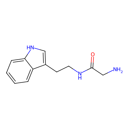 2-amino-N-[2-(1H-indol-3-yl)ethyl]acetamide structure