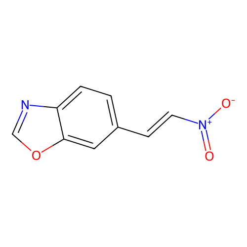 6-[(E)-2-nitroethenyl]-1,3-benzoxazole structure