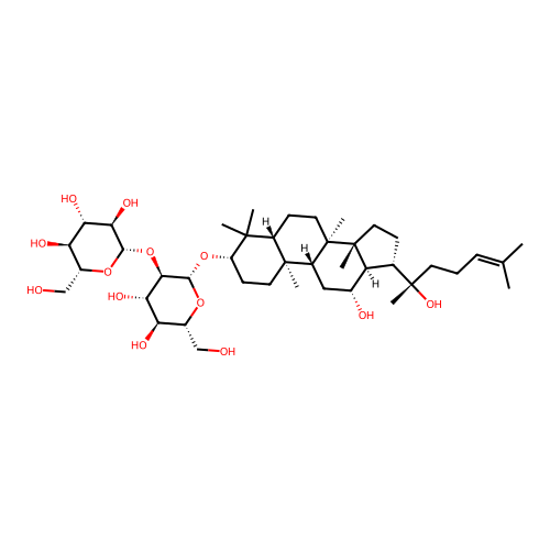 Ginsenoside Rg3 structure