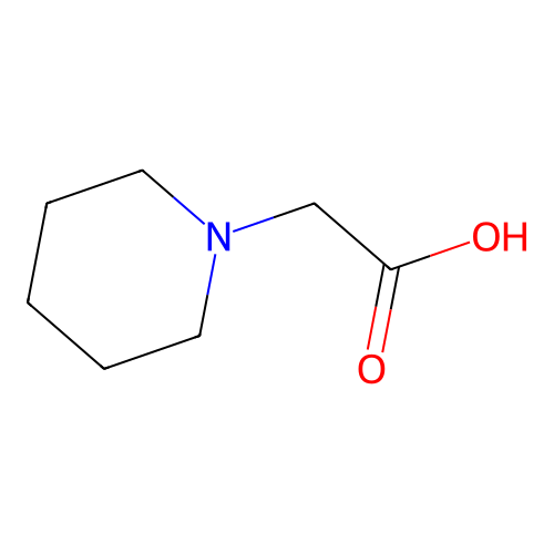 Piperidin-1-yl-acetic acid structure