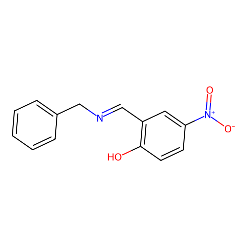 Phenol, 2-benzyliminomethyl-4-nitro- structure