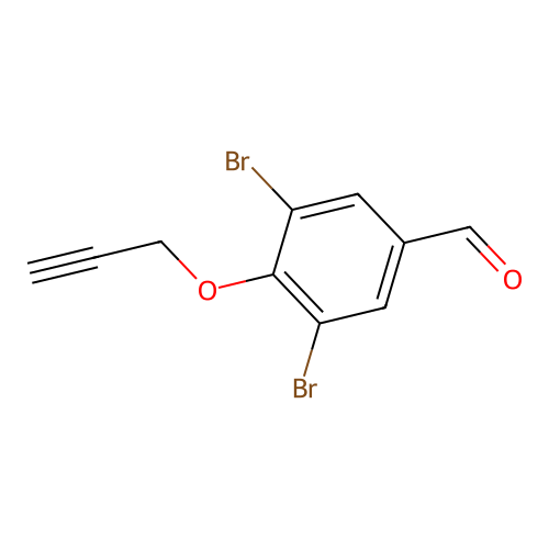3,5-Dibromo-4-(prop-2-yn-1-yloxy)benzaldehyde structure