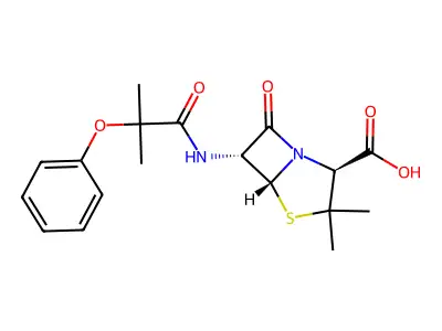 Isopropicillin structure