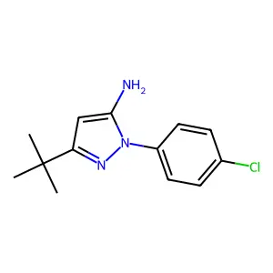 3-(tert-Butyl)-1-(4-chlorophenyl)-1H-pyrazol-5-amine structure