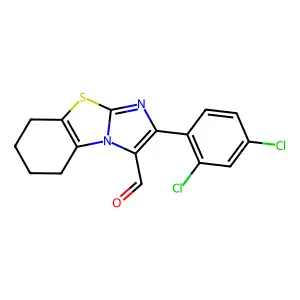 2-(2,4-dichlorophenyl)-5,6,7,8-tetrahydroimidazo[2,1-b][1,3]benzothiazole-3-carbaldehyde structure