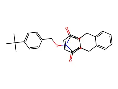 17-[(4-tert-butylphenyl)methoxy]-17-azapentacyclo[6.6.5.0^{2,7}.0^{9,14}.0^{15,19}]nonadeca-2(7),3,5,9(14),10,12-hexaene-16,18-dione structure