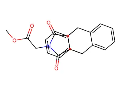 methyl 2-[16,18-dioxo-17-azapentacyclo[6.6.5.0~2,7~.0~9,14~.0~15,19~]nonadeca-2(7),3,5,9(14),10,12-hexaen-17-yl]acetate structure