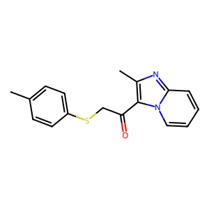 1-(2-Methylimidazo[1,2-a]pyridin-3-yl)-2-[(4-methylphenyl)sulfanyl]-1-ethanone structure