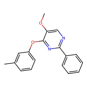 5-Methoxy-4-(3-methylphenoxy)-2-phenylpyrimidine structure
