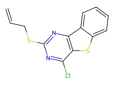 2-(Allylsulfanyl)-4-chloro[1]benzothieno[3,2-d]pyrimidine structure