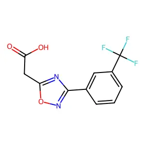 2-{3-[3-(Trifluoromethyl)phenyl]-1,2,4-oxadiazol-5-yl}acetic acid structure