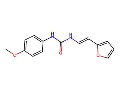 1-[2-(Furan-2-yl)ethenyl]-3-(4-methoxyphenyl)urea structure