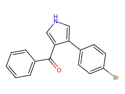 [4-(4-bromophenyl)-1H-pyrrol-3-yl](phenyl)methanone structure