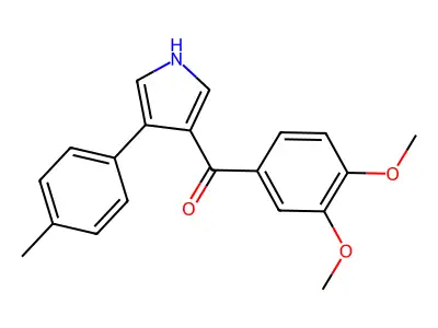 (3,4-dimethoxyphenyl)[4-(4-methylphenyl)-1H-pyrrol-3-yl]methanone structure
