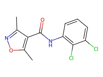 N-(2,3-dichlorophenyl)-3,5-dimethyl-1,2-oxazole-4-carboxamide structure