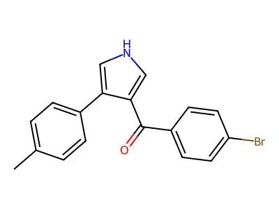 (4-Bromophenyl)(4-(4-methylphenyl)-1H-pyrrol-3-yl)methanone structure