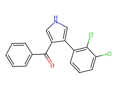 (4-(2,3-Dichlorophenyl)-1H-pyrrol-3-yl)(phenyl)methanone structure