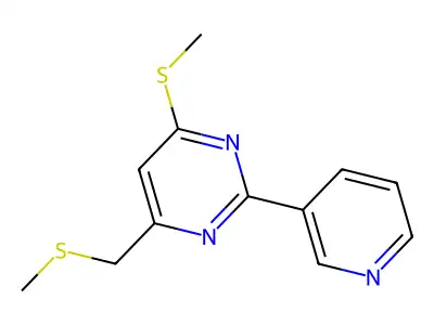 4-(Methylsulfanyl)-6-((methylsulfanyl)methyl)-2-(3-pyridinyl)pyrimidine structure