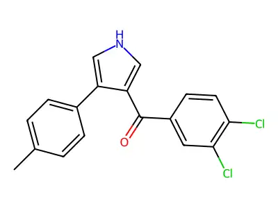 (3,4-Dichlorophenyl)(4-(4-methylphenyl)-1H-pyrrol-3-yl)methanone structure