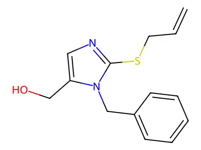 (3-Benzyl-2-prop-2-enylsulfanylimidazol-4-yl)methanol structure