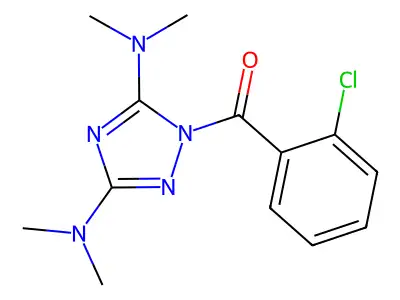 [3,5-Bis(dimethylamino)-1,2,4-triazol-1-yl]-(2-chlorophenyl)methanone structure