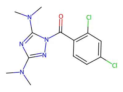 [3,5-Bis(dimethylamino)-1,2,4-triazol-1-yl]-(2,4-dichlorophenyl)methanone structure