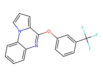 4-[3-(Trifluoromethyl)phenoxy]pyrrolo[1,2-a]quinoxaline structure